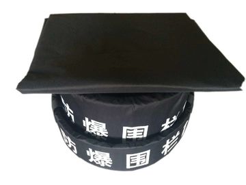 1.6m 3 Layers Eod Equipment Explosion Proof Blanket Black Color 1.600d Pvc Material