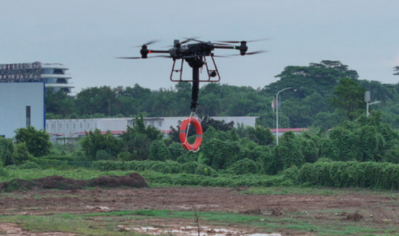 High Load Air Capture Transfer Drone Robotic Arm Accurate Sampling Distribution