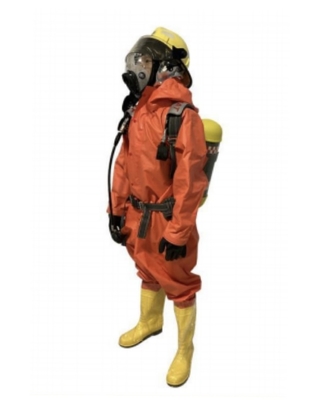 Good Airtightness Secondary Chemical Protective Clothing With Snap Ring