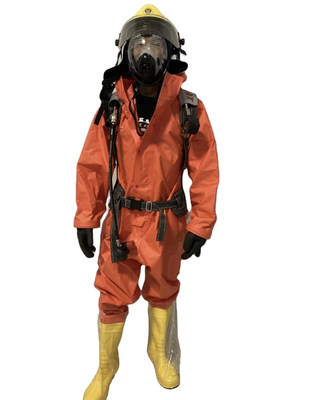 Good Airtightness Secondary Chemical Protective Clothing With Snap Ring