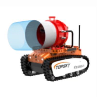Explosion Proof Fire Fighting Reconnaissance Robot With High-expansion Foam Fire Extinguishing Function