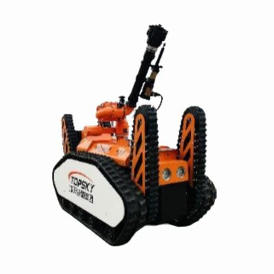 Mining crawler-type mobile water spraying fire extinguishing device