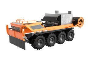 Amphibious All-Terrain Prairie Fire Vehicle 8×8 covered with fireproof and flame-retardant materials