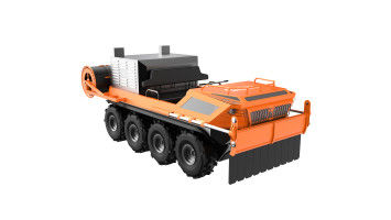 Amphibious All-Terrain Prairie Fire Vehicle 8×8 covered with fireproof and flame-retardant materials