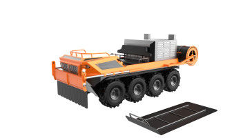 Amphibious All-Terrain Prairie Fire Vehicle 8×8 covered with fireproof and flame-retardant materials