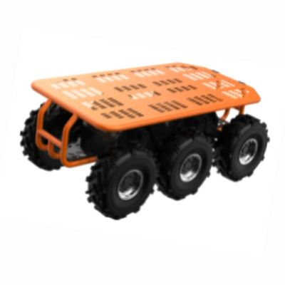 Customizable 6X6 Differential Wheeled Robot Chassis Heavy-Duty