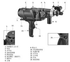 2-speed gearbox High-frequency Demolition Tool Set Dry Drill