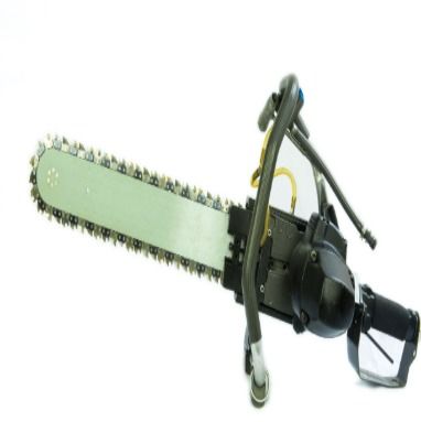 Pneumatic diamond chain saw (mine-use pneumatic chain saw)