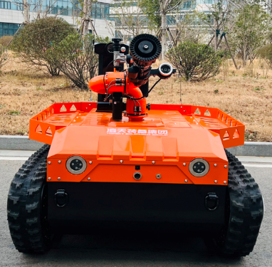 Explosion-proof fire-fighting and reconnaissance robot