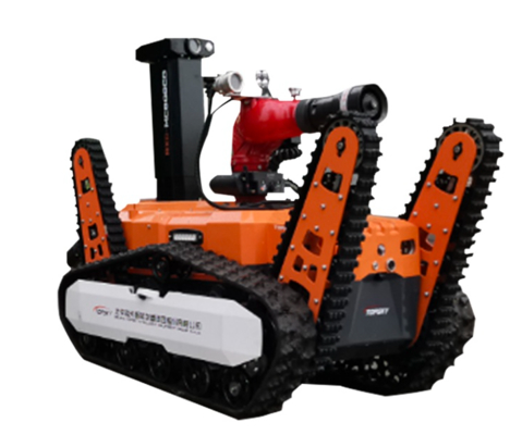 All-terrain explosion-proof fire-fighting and reconnaissance robot