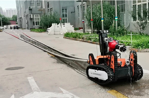 All-terrain explosion-proof fire-fighting and reconnaissance robot
