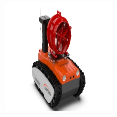 Explosion-proof fire-fighting high-expansion foam extinguishing reconnaissance robot