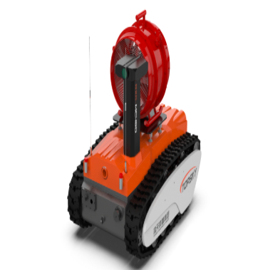 Explosion-proof fire-fighting high-expansion foam extinguishing reconnaissance robot