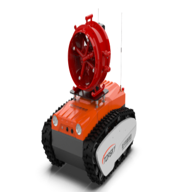 Explosion-proof fire-fighting high-expansion foam extinguishing reconnaissance robot