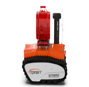 Explosion-proof fire-fighting high-expansion foam extinguishing reconnaissance robot