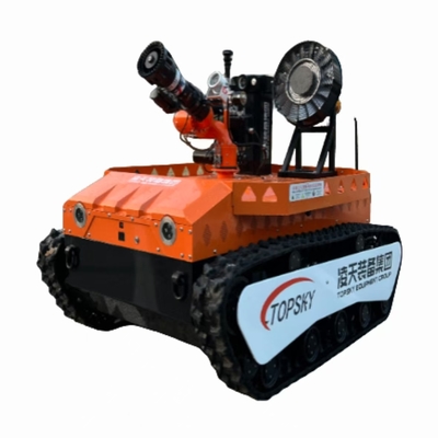Explosion-proof fire-fighting, smoke-extraction and reconnaissance robot