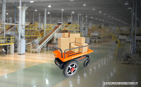 Small follow-up transportation robot