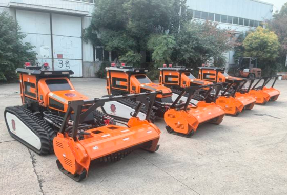 Establishment of forest isolation zone for deploying fire-fighting robots
