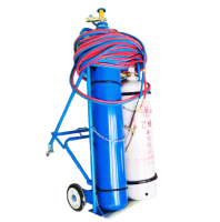 Reasonable structure Oxy-acetylene Welding and Cutting Equipment with a foldable silent trolley