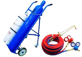 Reasonable structure Oxy-acetylene Welding and Cutting Equipment with a foldable silent trolley