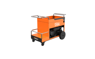 Light weight Mobile Compressed Air Foam System driven by an independent gasoline engine