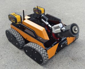 Portable Lithium Battery Powered Remote Control Fire Fighting Robot for Emergency Rescue