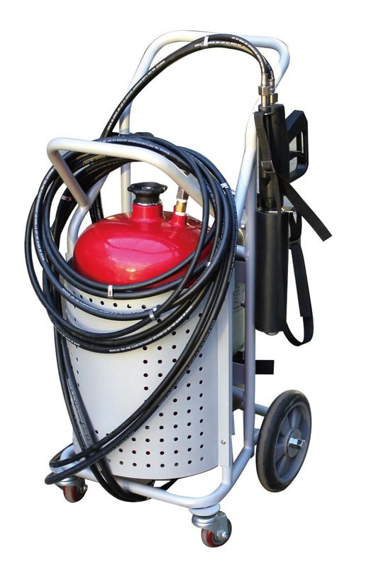 Trolley Water Mist Fire Extinguisher For Firefight Rescue 6.0 Bar Work Pressure