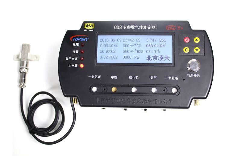 CD10 Portable Gas Detector With 4.3 Inch LCD Display RS485 Data Output
