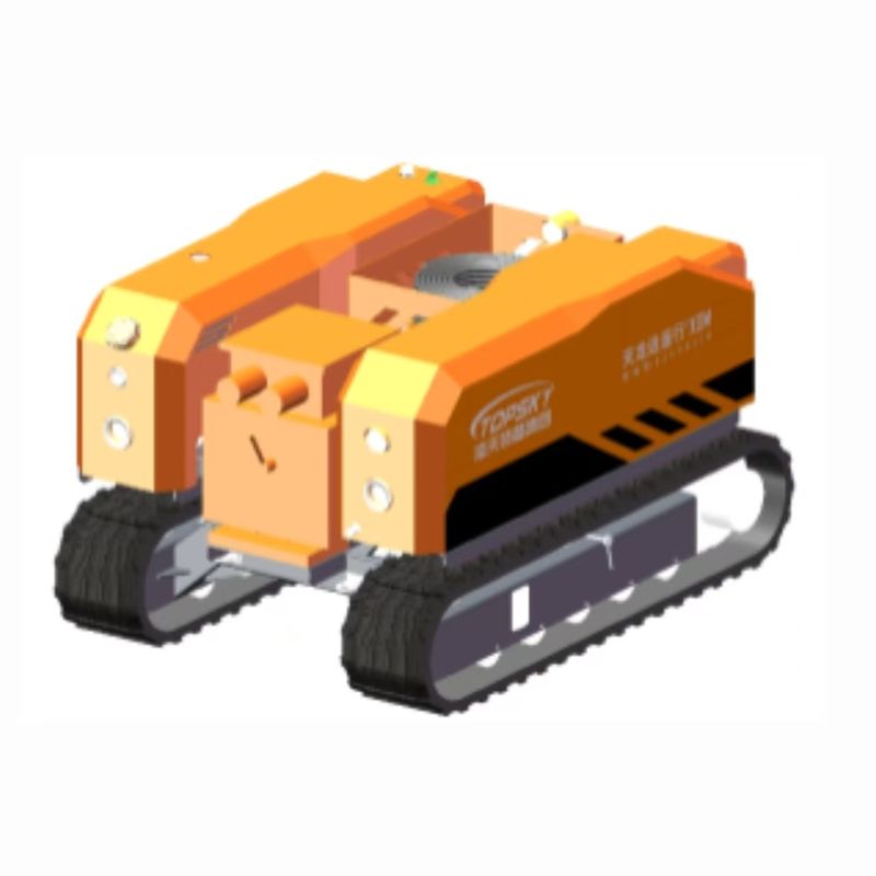 Crawler type mobile drainage device for mine