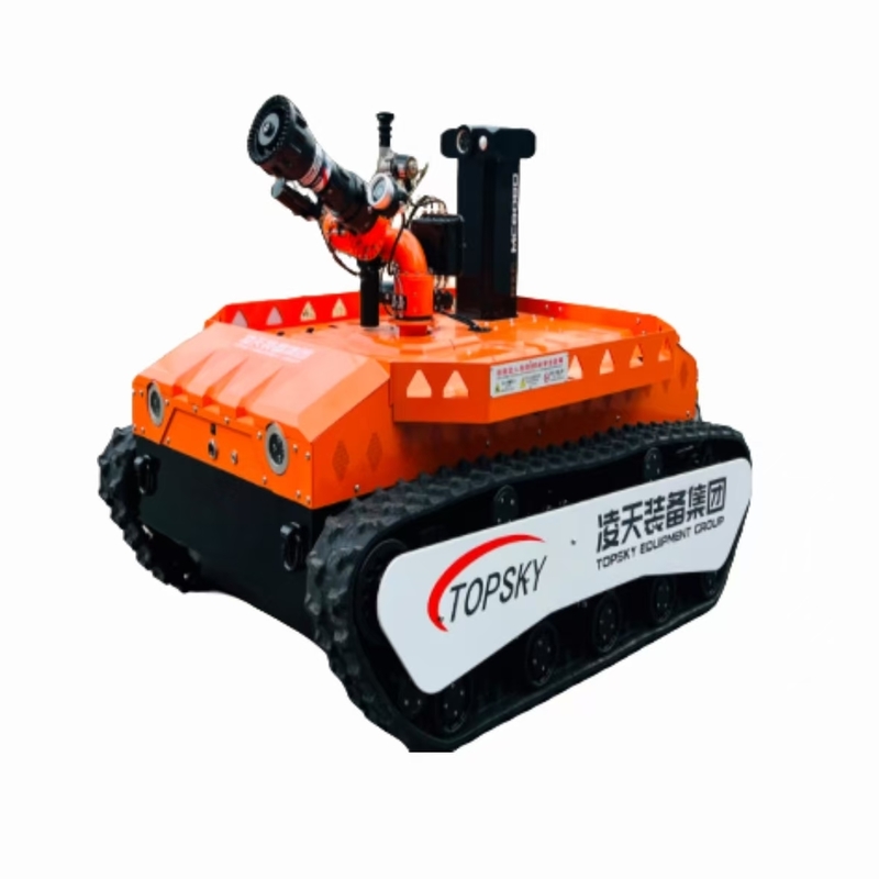 Explosion-proof fire-fighting and reconnaissance robot