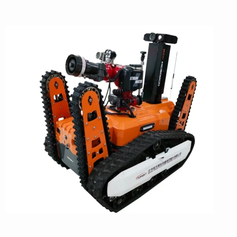 All-terrain explosion-proof fire-fighting and reconnaissance robot