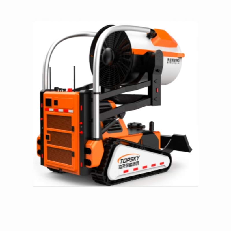 Firefighting smoke exhaust and fire suppression robot (diesel-powered hydraulic system, 80 domestic fire water cannon)
