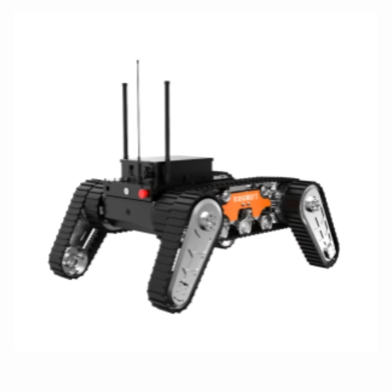 Double Swing Arm Tracked Robot Chassis 4.9M Extend Length 1.9m/s Speed
