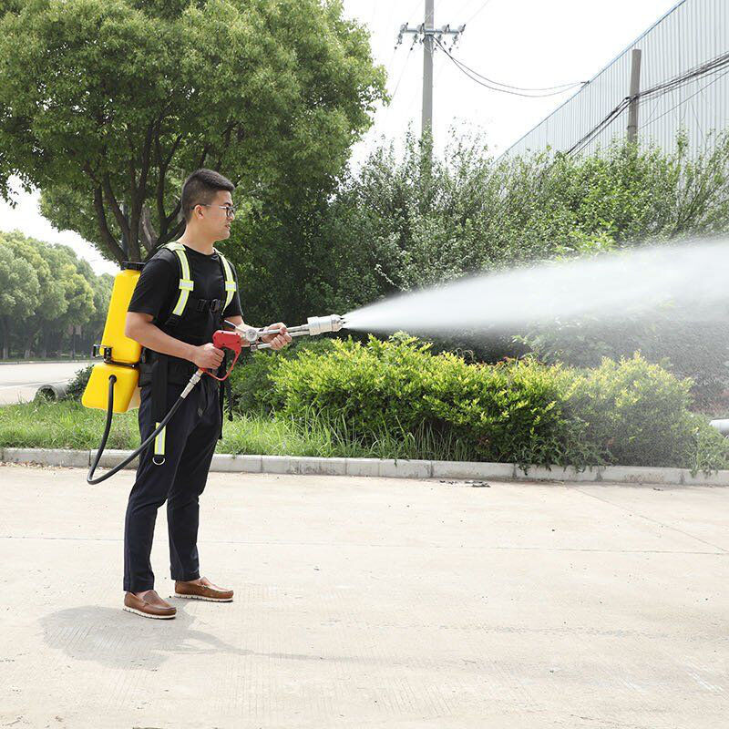 Electric Backpack Type Fire Extinguishing Device Fine Water Mist No Pressure Vessel
