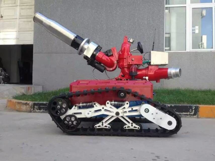 Large Operating Range Fire Fighting Equipment Fire Fighting Robot 1040 * 762 * 1070mm
