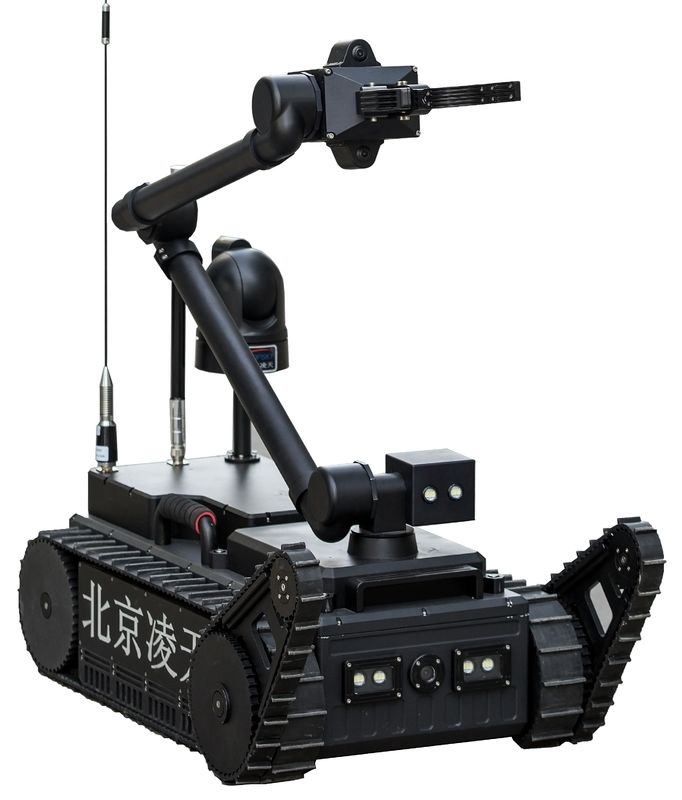 500m Wireless Control Bomb Detection Robot , Explosive Bomb Disposal Robot