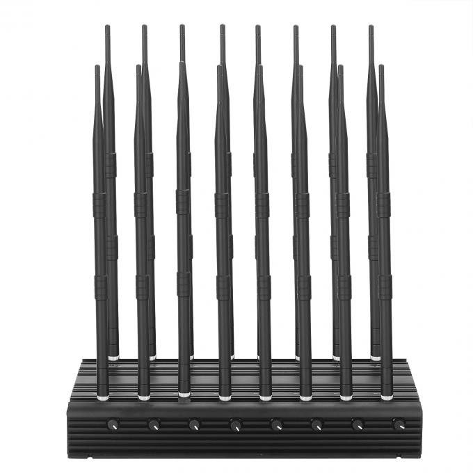 Multifunction 42w Desktop 16 Antenna 4g Cell Phone Jammer