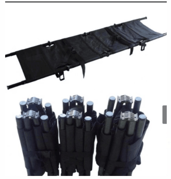 Aluminum Alloy Military Folding Stretcher 8kg Weight 250kg Load Bearing